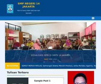 SMPN14Jakarta.sch.id(SMP Negeri 14 Jakarta) Screenshot