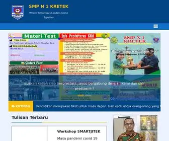 SMPN1Kretek.sch.id(SMP N 1 Kretek) Screenshot