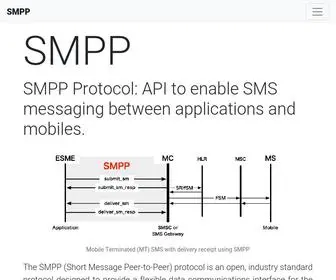 SMPP.org(Short Message Peer) Screenshot