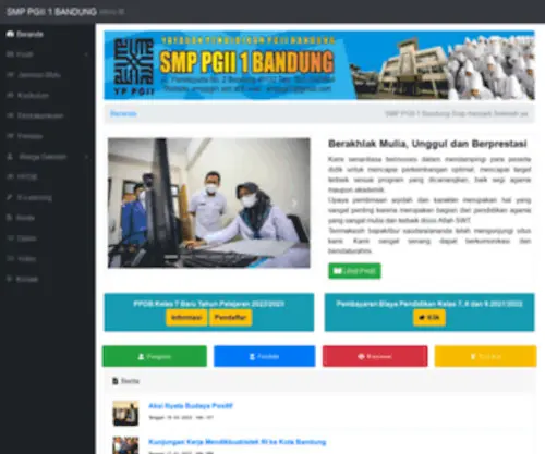 SMPpgii1.sch.id(SMP PGII 1 BANDUNG) Screenshot