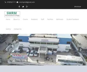 SMRMmpi.in(Shri munshiram mittal memorial paramedical institute Sikar) Screenshot