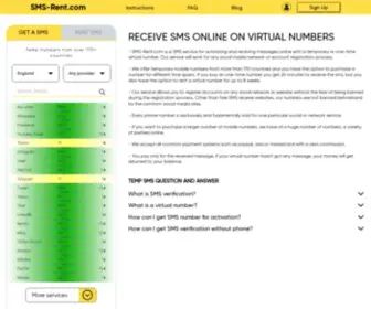 SMS-Rent.com(Virtual Online Numbers) Screenshot