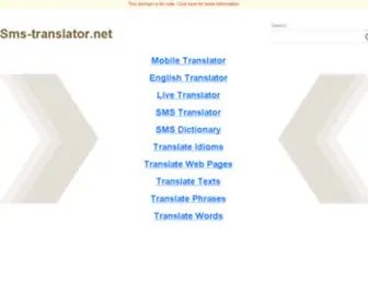 SMS-Translator.net(Translate) Screenshot