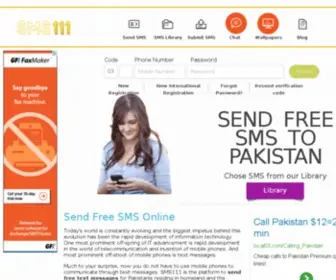 SMS111.com(Free SMS Service) Screenshot