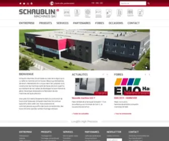 Smsa.ch(SCHAUBLIN MACHINES SA) Screenshot