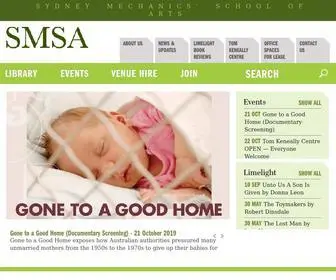 Smsa.org.au(SMSA (Sydney Mechanics' School of Arts)) Screenshot