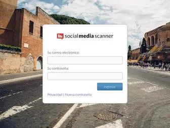 SMscanner.com(Social media scanner) Screenshot
