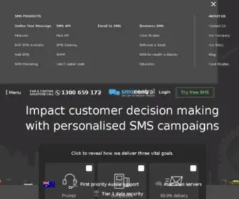 SMscentral.com.au(SMS Service) Screenshot