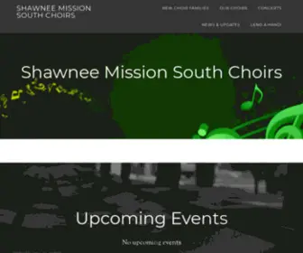 SMSchoirs.com(Shawnee Mission South Choirs) Screenshot