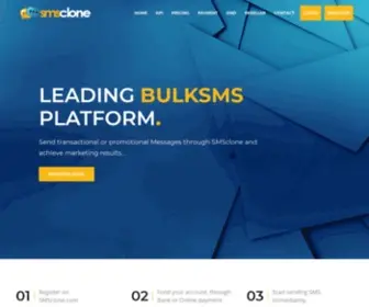 SMSclone.com(Nigeria's Leading BulkSMS Website) Screenshot