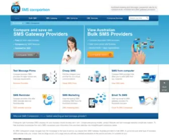 SMscomparison.com.au(Compare Business SMS Providers) Screenshot