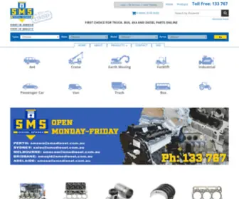 SMsdiesel.com.au(SMS Diesel Spares) Screenshot