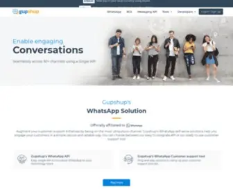 SMsgupshup.com(Top Conversational Messaging API Provider) Screenshot