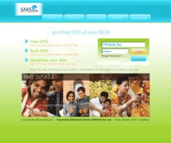 SMSkwik.com Screenshot