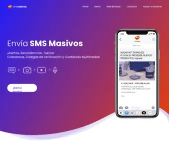 SMsmasivosweb.com(Envio de SMS Masivos Personalizados) Screenshot