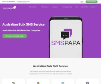 SMspapa.com.au(Australian Bulk SMS Service) Screenshot