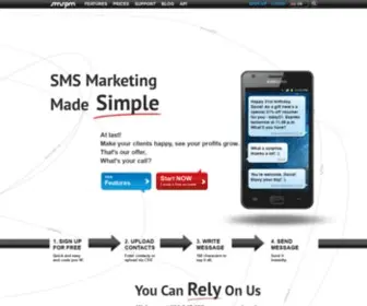 SMSPM.com(SMS Marketing services for your company) Screenshot