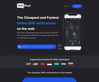 SMspool.net(Cheap SMS Verifications) Screenshot