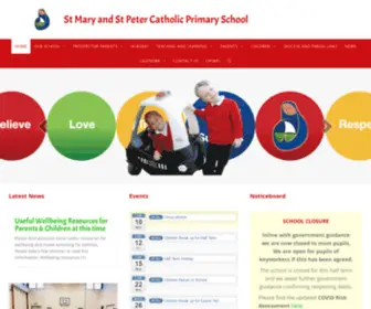 SMSPprimary.co.uk(St Mary and St Peter Catholic Primary School) Screenshot