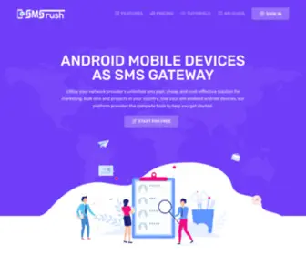 SMsrush.net(Android Mobile Devices as SMS Gateway) Screenshot