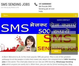 SMssendingjobs.org(SMS Sending Jobs) Screenshot