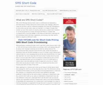 SMSshortcode.com(SMS Short Codes) Screenshot