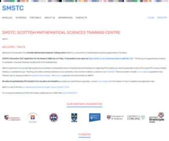 SMSTC.ac.uk(Scottish Mathematical Sciences Training Centre) Screenshot