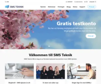 SMsteknik.se(SMS tjänster för företag) Screenshot