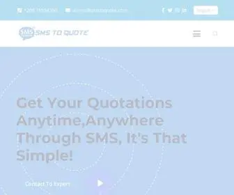 SMstoquote.com(Quote Generating Business) Screenshot