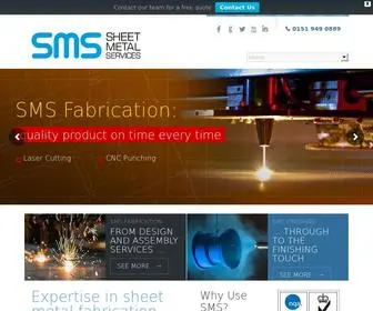 SMS.uk.net(Sheet Metal Services) Screenshot