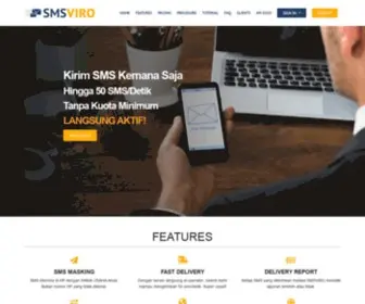 SMsviro.com(Layanan Kirim SMS dengan Sender ID/Masking) Screenshot