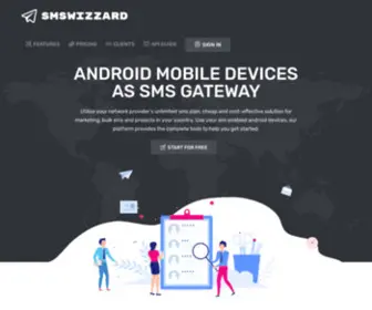 SMswizzard.com(Android Mobile Devices as SMS Gateway) Screenshot