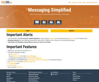 SMszone.in(Gateway to SMS and WhatsApp Messaging) Screenshot