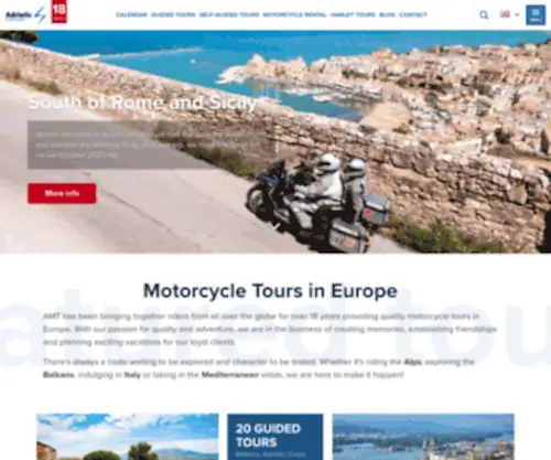 Smtours.com(Motorcycle Tours in Europe) Screenshot