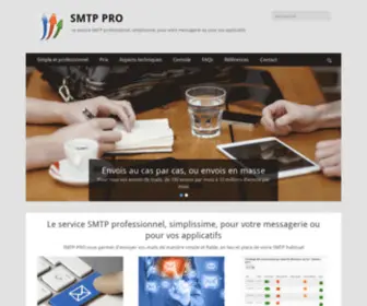 SMTP-Pro.com("LE" connecteur SMTP pour les professionnels) Screenshot