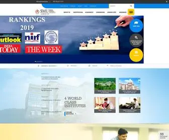 Smu.edu.in(Sikkim) Screenshot