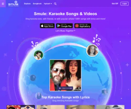 Smule.com(Sing 14M) Screenshot