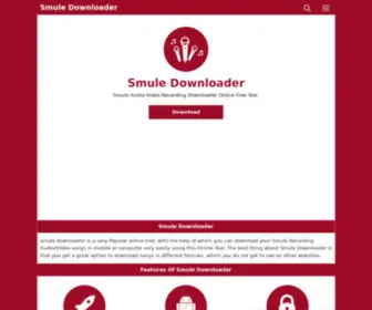 Smuledownloader.net(Smule downloader) Screenshot