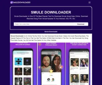 Smuledownloader.online(Smule Downloader) Screenshot