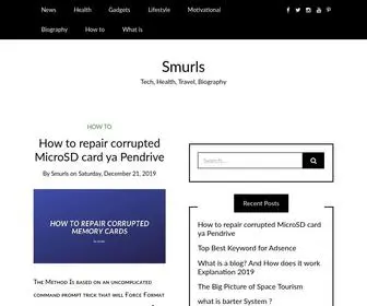 Smurls.online(Tech, Health, Travel, Biography) Screenshot