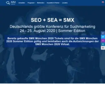 SMxmuenchen.de(Search Marketing Expo) Screenshot