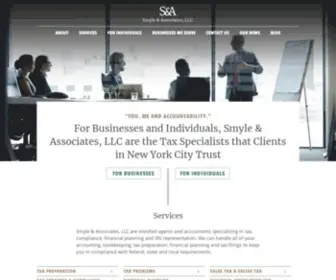 SMyleandassociates.com(Taxes, Financial, Accounting Services in New York City) Screenshot