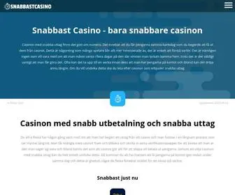 Snabbastcasino.se Screenshot