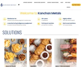 Snackfoodmachines.com(Kanchan Metals Pvt Ltd) Screenshot