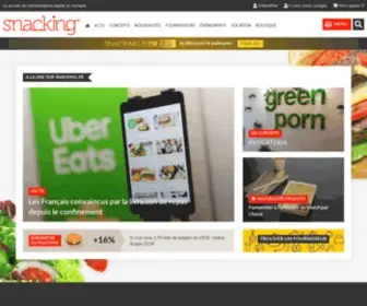 Snacking.fr(Le portail de la restauration rapide et nomade et son magazine France Snacking) Screenshot