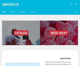 Snackle.ca(Canadian Sweets & Treats directly to you) Screenshot