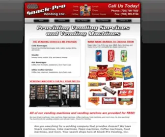 Snackprovending.com(Chicago, Illinois and Suburbs (Vending Services and Vending Machines)) Screenshot