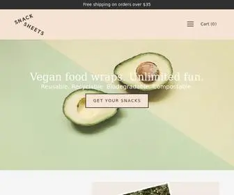 Snacksheets.com(Vegan Reusable Food Wraps) Screenshot