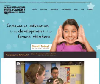 Snacs.org(Sierra Nevada Academy Charter School) Screenshot