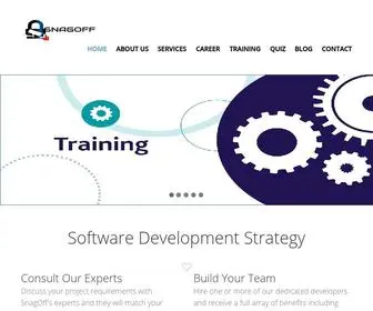 Snagoff.com(Software development company) Screenshot